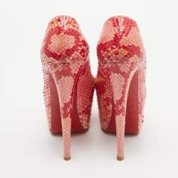 Christian Louboutin Two Tone  Python Daffodile Pumps Size 36.5