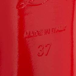 مملوكة مسبقًا Christian Louboutin Blue/Pink Printed Fabric High Boubou Bazin Slingback Pumps Size 37