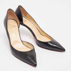 Christian Louboutin Black Patent Leather Iriza Pumps Size 41