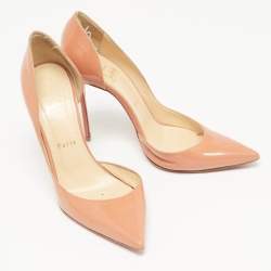 Christian Louboutin Pink Patent Leather Iriza Pumps Size 39