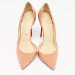 Christian Louboutin Pink Patent Leather Iriza Pumps Size 39