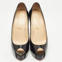 Christian Louboutin Black Patent Leather Vendome Pumps Size 38