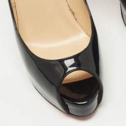 Christian Louboutin Black Patent Leather Vendome Pumps Size 38