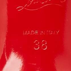 Pre Owned Christian Louboutin Black Lace Neoalto Pumps Size 38 