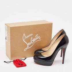 Christian Louboutin Black Leather Bianca Pumps Size 38