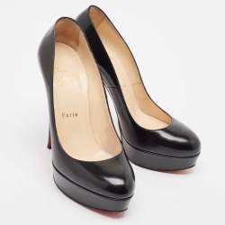 Christian Louboutin Black Leather Bianca Pumps Size 38