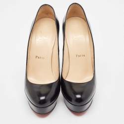 Christian Louboutin Black Leather Bianca Pumps Size 38