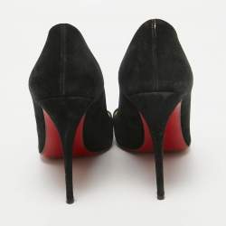 Christian Louboutin Black Suede Doracora Pumps Size 37.5
