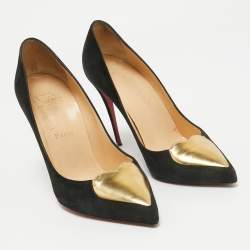 Christian Louboutin Black Suede Doracora Pumps Size 37.5