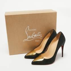 Christian Louboutin Black Suede Doracora Pumps Size 37.5