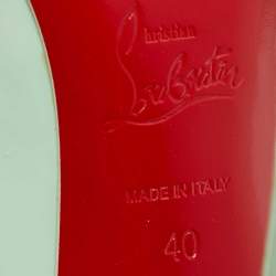 Pre Owned Christian Louboutin Green Patent Pigalle Pumps Size 40