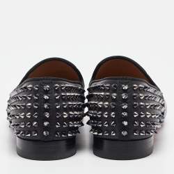 Christian Louboutin Black Leather Tassilo Loafers Size 41.5