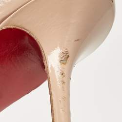 Christian Louboutin Beige Patent New Simple Pumps Size 39