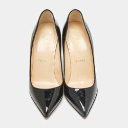 Pre Owned Christian Louboutin Black Patent Pigalle Pumps Size 35