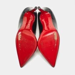 Pre Owned Christian Louboutin Black Patent Pigalle Pumps Size 35