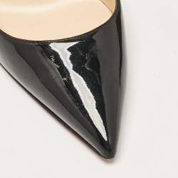 Pre Owned Christian Louboutin Black Patent Leather So Kate Pumps Size 38