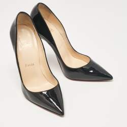 Pre Owned Christian Louboutin Black Patent Leather So Kate Pumps Size 38