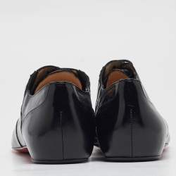 Christian Louboutin Black Leather Oxfords Size 40.5