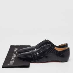 Christian Louboutin Black Leather Oxfords Size 40.5