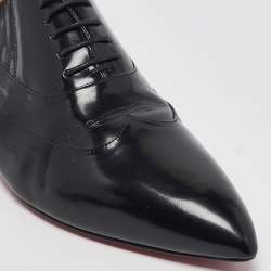 Christian Louboutin Black Leather Oxfords Size 40.5