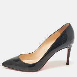 Christian Louboutin Black Patent Leather Pigalle Pumps Size 39.5