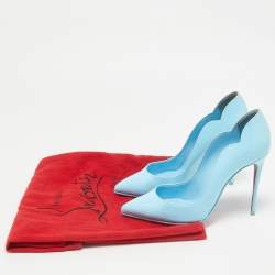 Christian Louboutin Blue Patent Leather Hot Chick Pumps Size 36