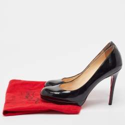 Christian Louboutin Black Patent Leather New Simple Pumps Size 39