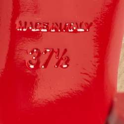 Pre Owned Christian Louboutin Transparent PVC So Kate Ankle Boots Size 37.5