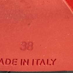 Pre Owned Christian Louboutin Black Leather Spikita Cool Sandals Size 38