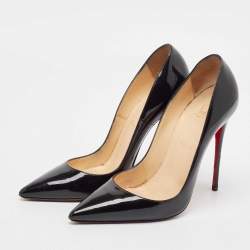 Christian Louboutin Black Patent Leather So Kate Pumps Size 39