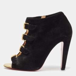 Christian Louboutin Fifi Suede Ankle popular Boots Size 37.5