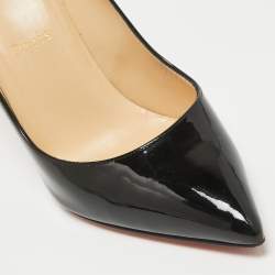 Christian Louboutin Black Patent Leather Pigalle Pumps Size 38.5