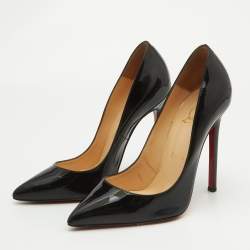 Christian Louboutin Black Patent Leather Pigalle Pumps Size 37