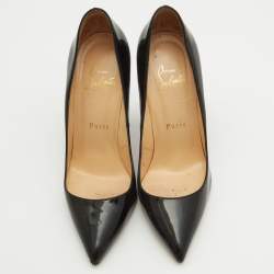 Christian Louboutin Black Patent Leather Pigalle Pumps Size 37