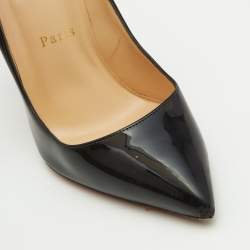 Christian Louboutin Black Patent Leather Pigalle Pumps Size 37