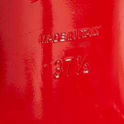 مملوكة مسبقًا حذاء كعب عالي كريستيان لوبوتان ايريزا جلد لامع أسود مقاس 37.5