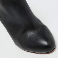 Christian Louboutin Black Leather Mercura Wings Ankle Booties Size 39