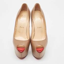 Christian Louboutin Brown Leather Highness Pumps Size 39.5