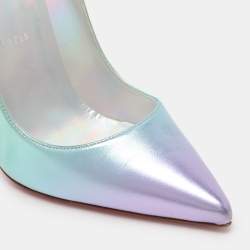 Christian Louboutin Metallic Iridescent Leather So Kate Pumps Size 38