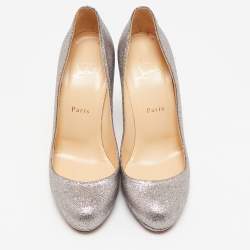 Christian Louboutin Metallic Glitter Bianca Pumps Size 39.5