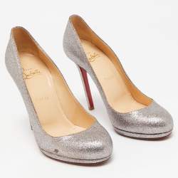 Christian Louboutin Metallic Glitter Bianca Pumps Size 39.5
