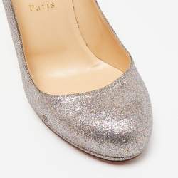 Christian Louboutin Metallic Glitter Bianca Pumps Size 39.5