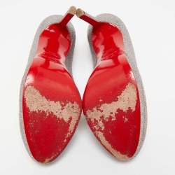 Christian Louboutin Metallic Glitter Bianca Pumps Size 39.5