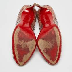 Christian Louboutin Two-Tone Python Leather Fifi Pumps Size 38.5
