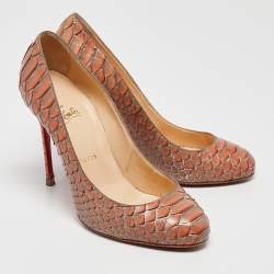 Christian Louboutin Two-Tone Python Leather Fifi Pumps Size 38.5
