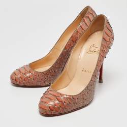 Christian Louboutin Two-Tone Python Leather Fifi Pumps Size 38.5