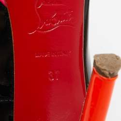 Christian Louboutin Tricolor  Patent Leather Pigalle Plato Pumps Size 37