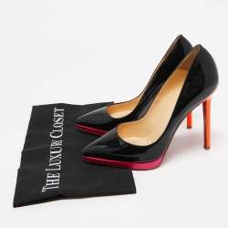 Christian Louboutin Tricolor  Patent Leather Pigalle Plato Pumps Size 37