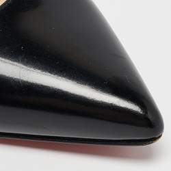 Pre Owned Christian Louboutin Black Patent Leather So Kate Pumps Size 37.5