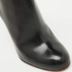Christian Louboutin Black Leather Belle Ankle Length Boots Size 36.5